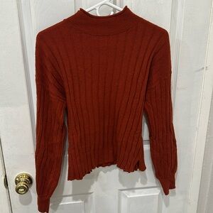 Burnt Orange mock neck sweater